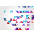 abstract triangle geometric background template vector image