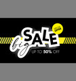 big sale design special offer poster template vector image