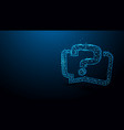 question mark with speech bubble icon vector image