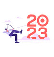 businessman archery target breaking successful vector image