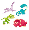 dinosaurs family vector image vector image