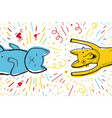 greeting card for party with dog vector image