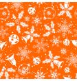 christmas seamless background vector image vector image