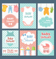 labels or cards for baby shower package vector image