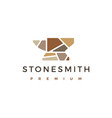 stone smith logo icon vector image