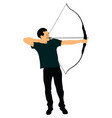 Archery Icons and Silhouettes Royalty Free Vector Image