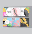 layout square covers design templates vector image