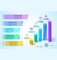 business chart infographic concept vector image