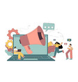 online pr product advertising strategy smm vector image