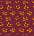 seamless pattern with cute little cartoon ghosts vector image vector image
