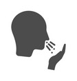 sneeze iconicon isolated on white background vector image