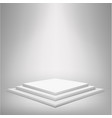 square podium with steps vector image vector image