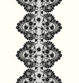 floral lace borders vector image