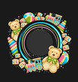 frame for kid toys vector image vector image