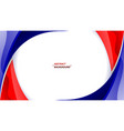 abstract red blue white background vector image vector image