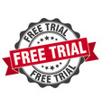 free trial stamp sign seal vector image