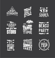 set of summer holidays vector image vector image