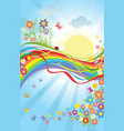 spring colorful banner vector image