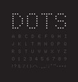 white square font on black background abstract vector image vector image