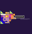 abstract colorful rectangle background for banner vector image vector image