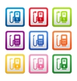 gas station symbols vector image vector image