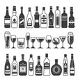 monochrome of black pictures vector image