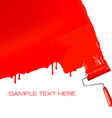 roller painting vector image vector image