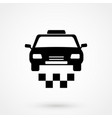 taxi icon on white background vector image vector image