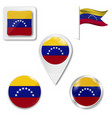 flag venezuela civil variant accurate vector image vector image