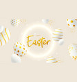 easter greeting card template vector image vector image