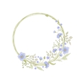 floral frame cute flowers arranged un a shape vector image vector image
