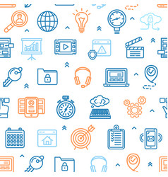 Colorful internet seamless pattern Royalty Free Vector Image