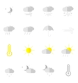 weather icons vector image
