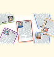 picture resume6 vector image vector image
