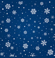 snowflakes pattern vector image vector image