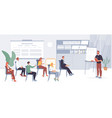 workflow business people flat vector image vector image