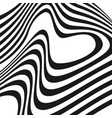 abstract black background with waves and swirls vector image