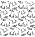 lingerie seamless pattern underwear vector image vector image