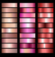 metals gradients vector image