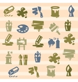 art icons vector image vector image