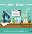 biological or chemical laboratory for different vector image