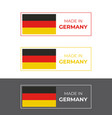 made in germany symbol design inspired german vector image