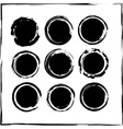 black grunge icon set vector image
