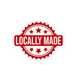 locally made rubber stamp seal vector image