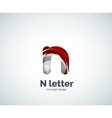 letter n logo vector image