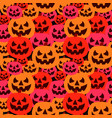 mound of cute pumpkin with happy colorful vector image