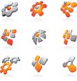 3d icons and logos vector image vector image
