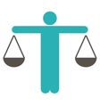 lawyer icon from business bicolor set vector image