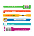 festival party event wristbands vector image vector image