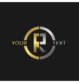 letter r logo vector image